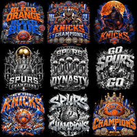 Load image into Gallery viewer, 18 Basketball 2026 Championship Spurs San Antonio Knicks New York Designs Bundle PNG

