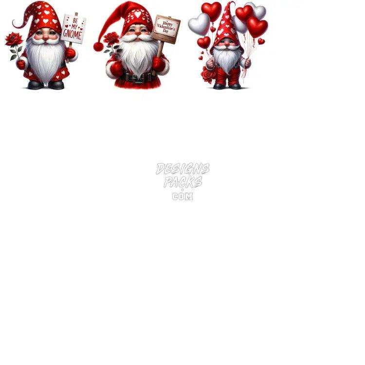 18 Valentine’s Day Gnome Designs Bundle Png