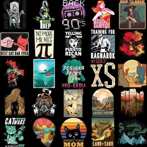 180 Mixed Designs Bundle Png