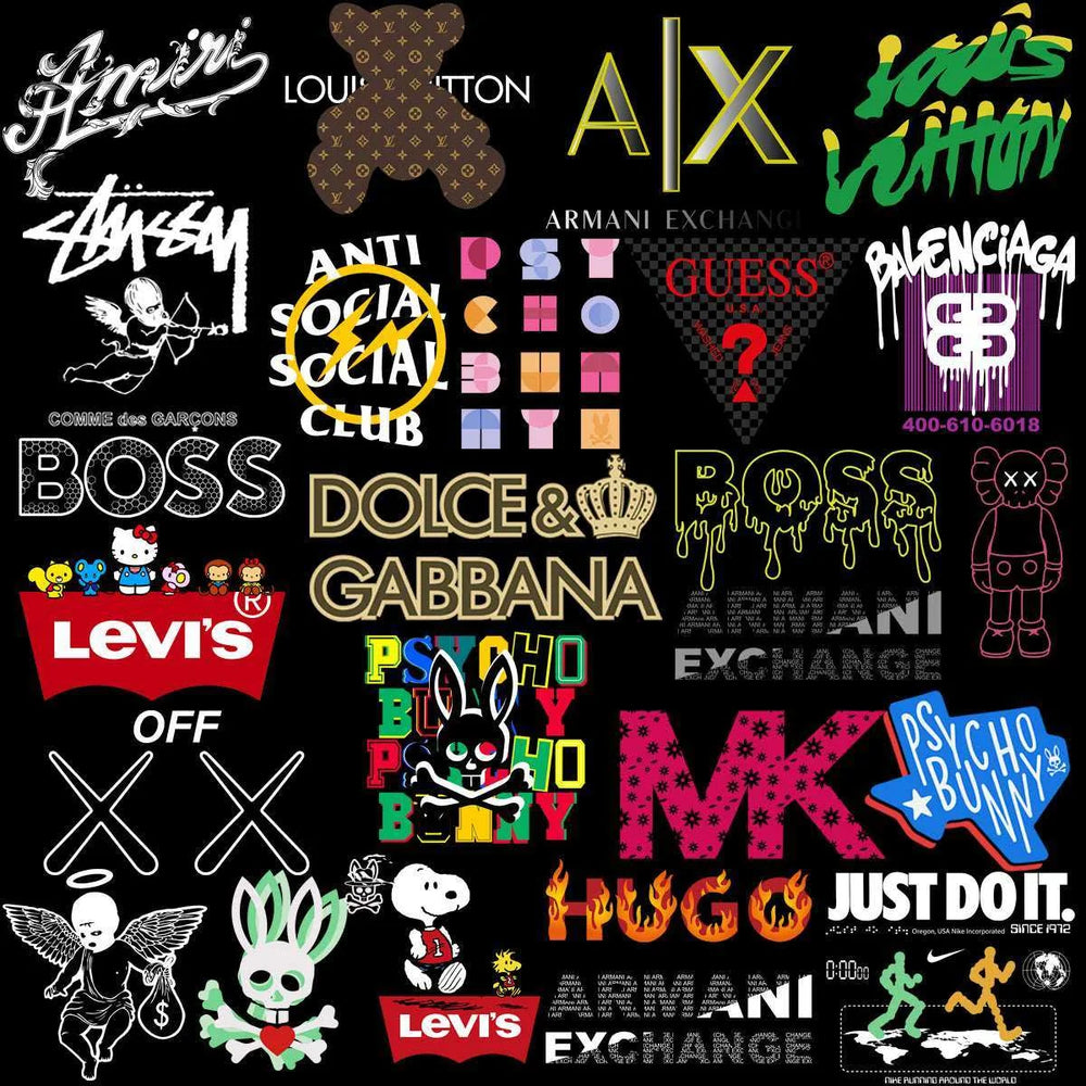 180 Popular Brand Mix Designs Bundle PNG