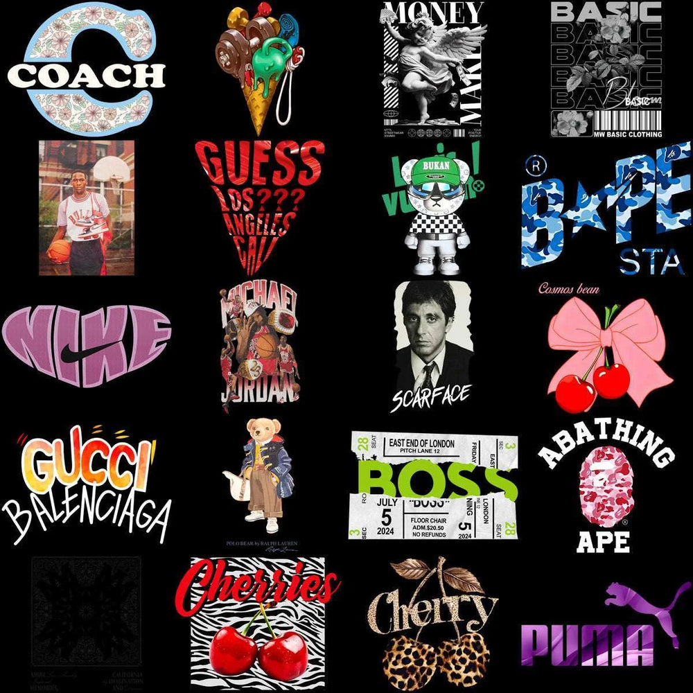 180 Popular Brand Mix Designs Bundle PNG