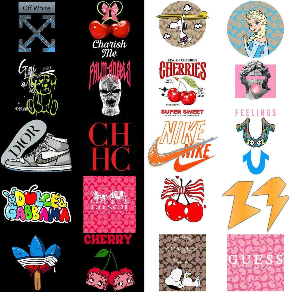 180 Popular Brand Mix Designs Bundle PNG