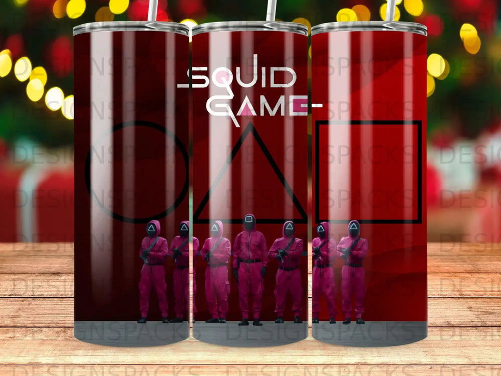 Squid Game Circle Triangle Square Red Guards Tumbler product type