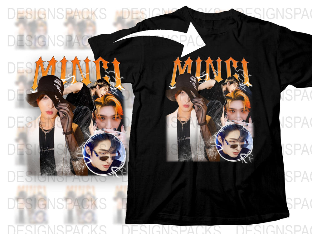 Trendy Manga T-Shirt Unique Graphic Tee Black Shirt with Anime Print Fashion Top