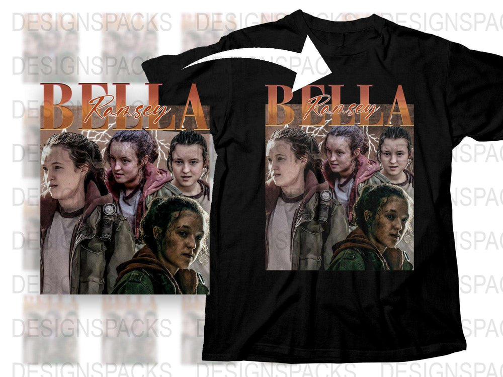 The Last of Us Inspired T-Shirt, Bella Ramsey Graphic Tee, Ellie Character Print, Fan Apparel Gift