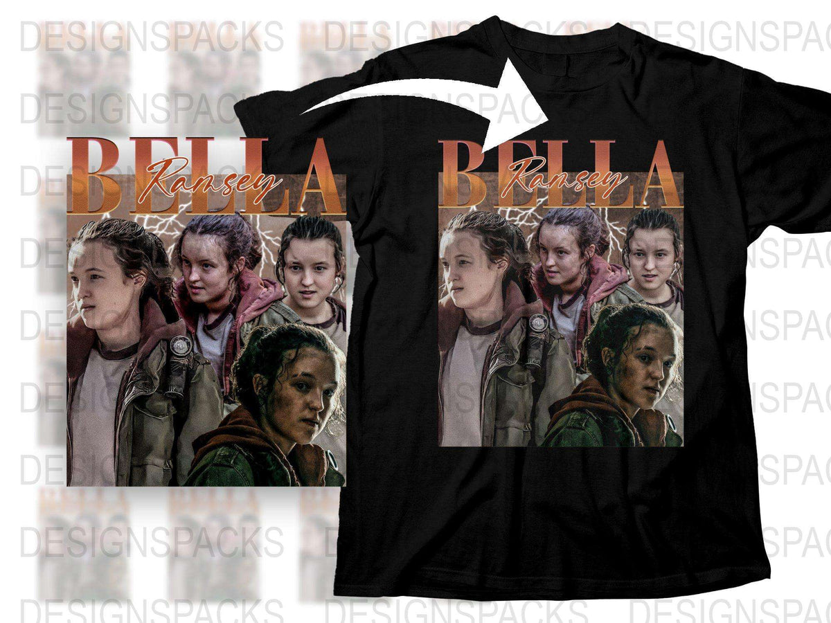 The Last of Us Inspired T-Shirt, Bella Ramsey Graphic Tee, Ellie Character Print, Fan Apparel Gift