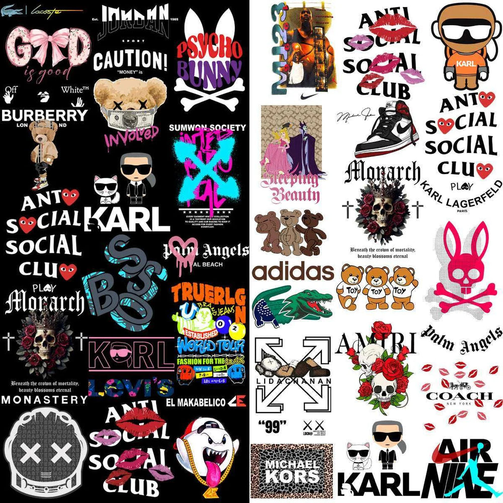 184 Popular Brand Mix Mega Streetwear Designs Bundle PNG