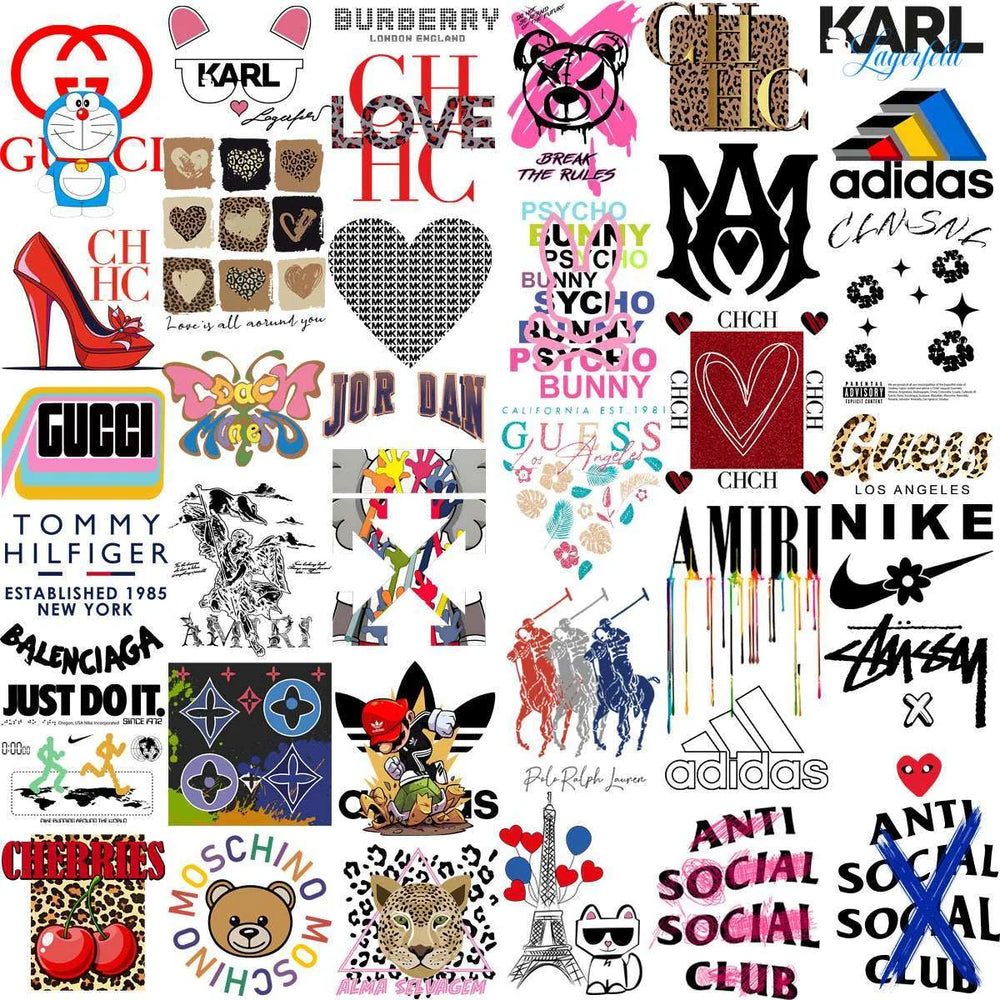 184 Popular Brand Mix Mega Streetwear Designs Bundle PNG