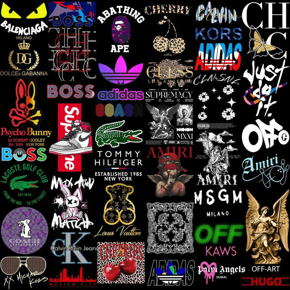 184 Popular Brand Mix Mega Streetwear Designs Bundle PNG