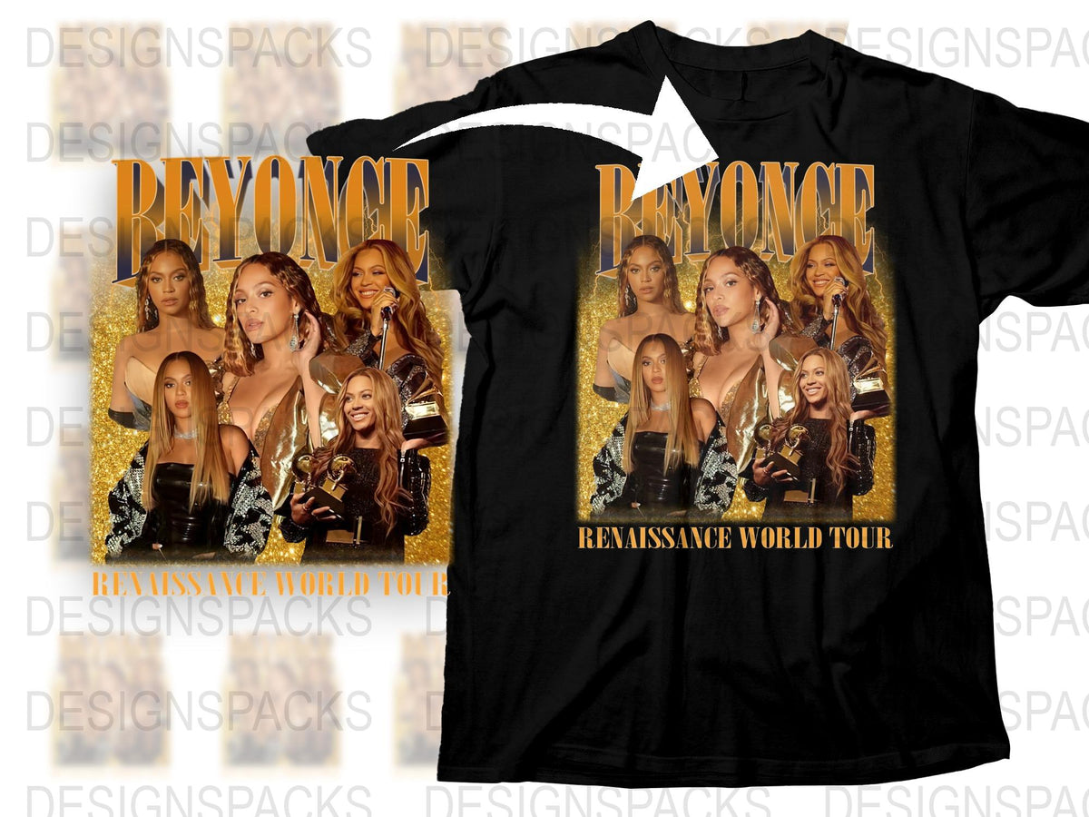Beyonce Renaissance World Tour T-Shirt, Vintage Graphic Tee, Music Concert Merch, Fan Gift Idea