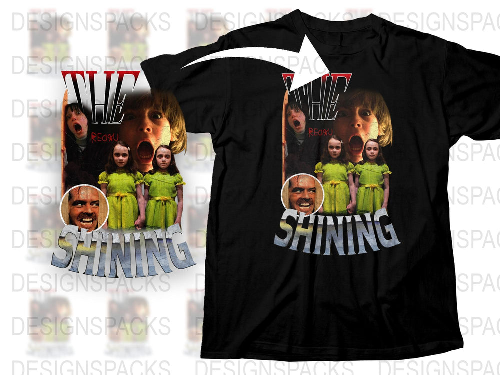 The Shining Retro Movie T-Shirt, Classic Horror Film Graphic Tee, Unisex Black Shirt, Vintage Stanley Kubrick Inspired Top