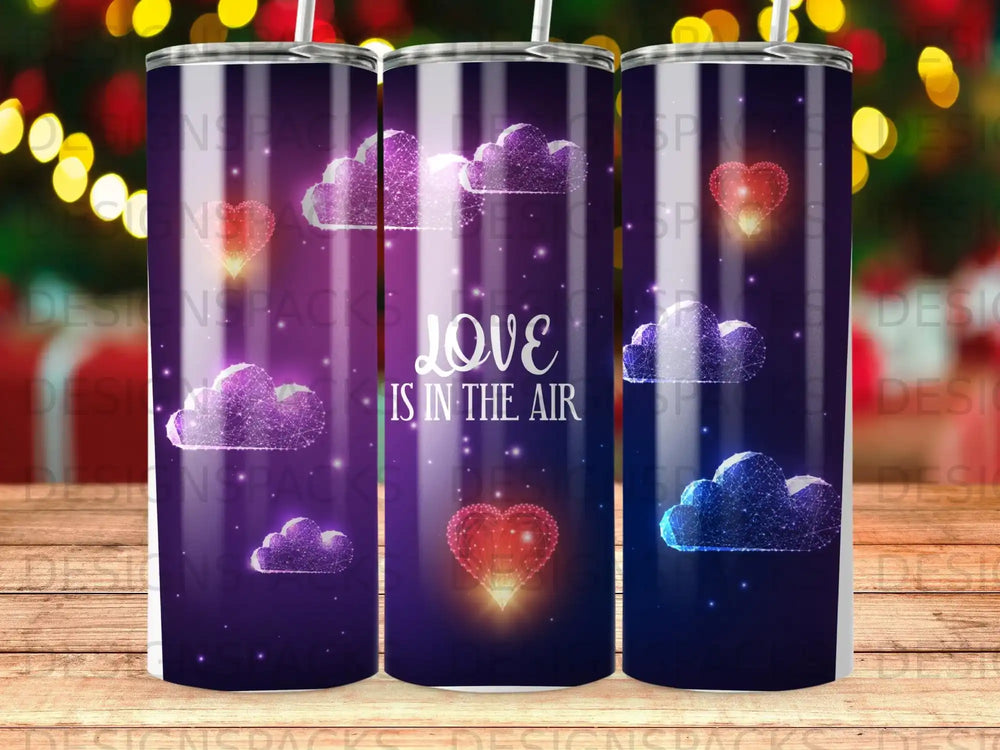 Love Is In The Air Heart Clouds Design Sparkles product type