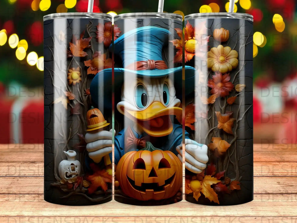 Donald's Autumn Whimsy Tumbler Digital Wrap Design