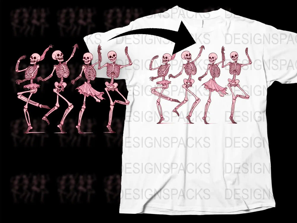 Dancing Skeleton T-Shirt, Funny Halloween Graphic Tee, Unisex Cotton Shirt, Unique Spooky Apparel