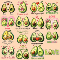 Load image into Gallery viewer, 19 Avocado Valentine Designs Bundle Png
