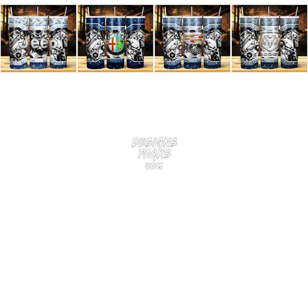 19 Car Logo Tumbler Wrap Bundle Jpg