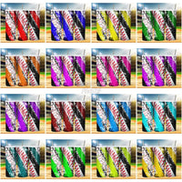 Load image into Gallery viewer, 19 Glitter Baseball Tumbler Wrap Bundle Jpg
