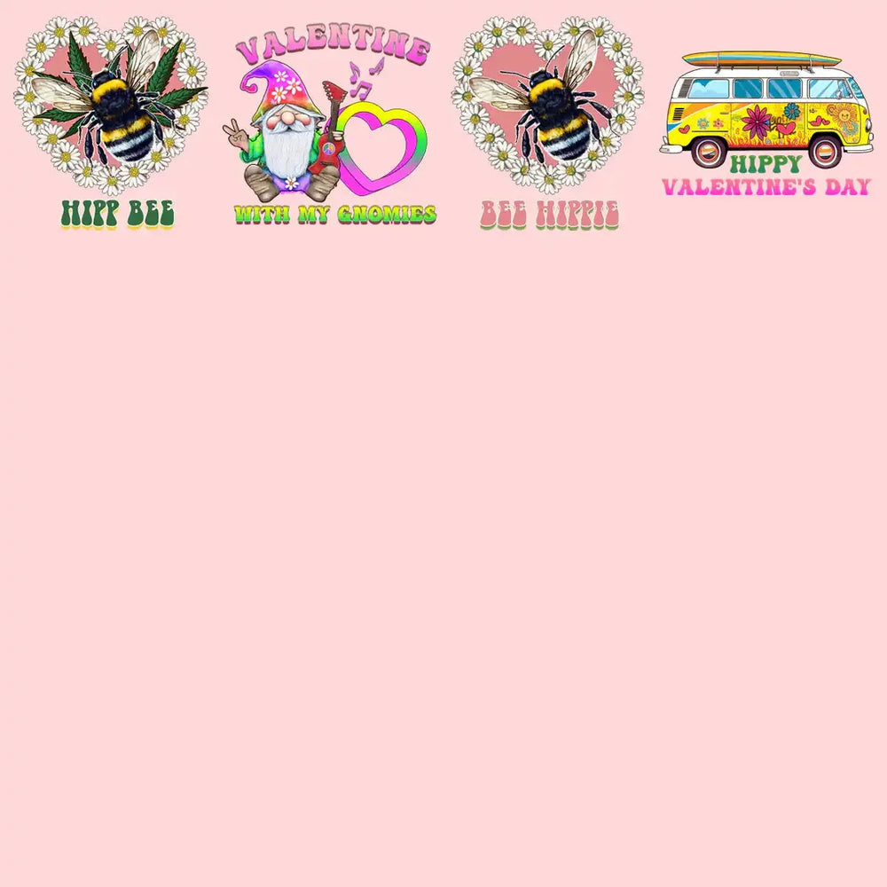 19 Hippie Valentine Designs Bundle Png