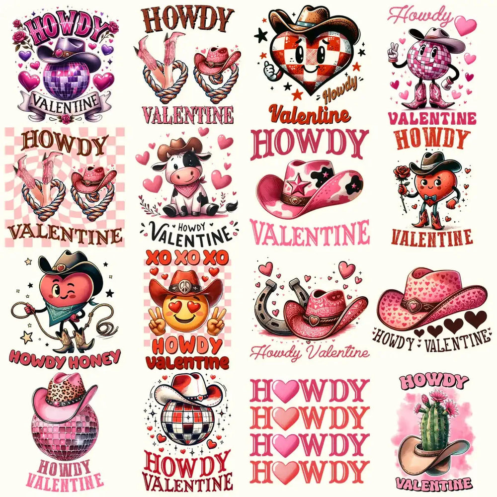 19 Howdy Valentine Designs Bundle Png