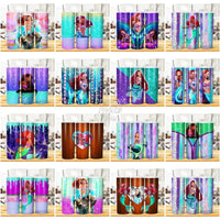 Load image into Gallery viewer, 19 Mermaid Movie Tumbler Wrap Bundle Jpg
