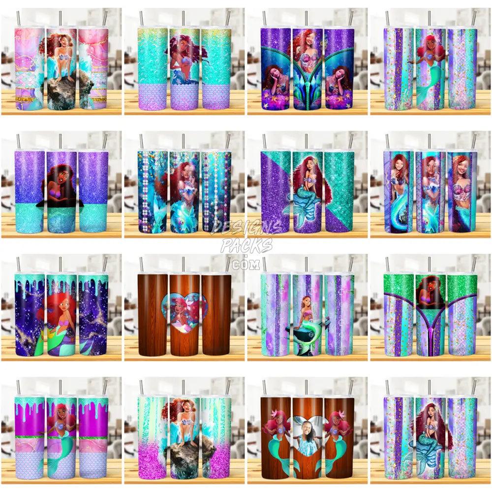 19 Mermaid Movie Tumbler Wrap Bundle Jpg