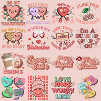 Load image into Gallery viewer, 19 Retro Valentine Designs Bundle Png

