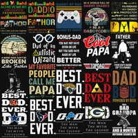 Load image into Gallery viewer, 190 Dad Father's Day Mixed Designs Bundle PNG
