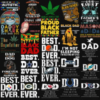 Load image into Gallery viewer, 190 Dad Father's Day Mixed Designs Bundle PNG

