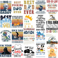 Load image into Gallery viewer, 190 Dad Father's Day Mixed Designs Bundle PNG
