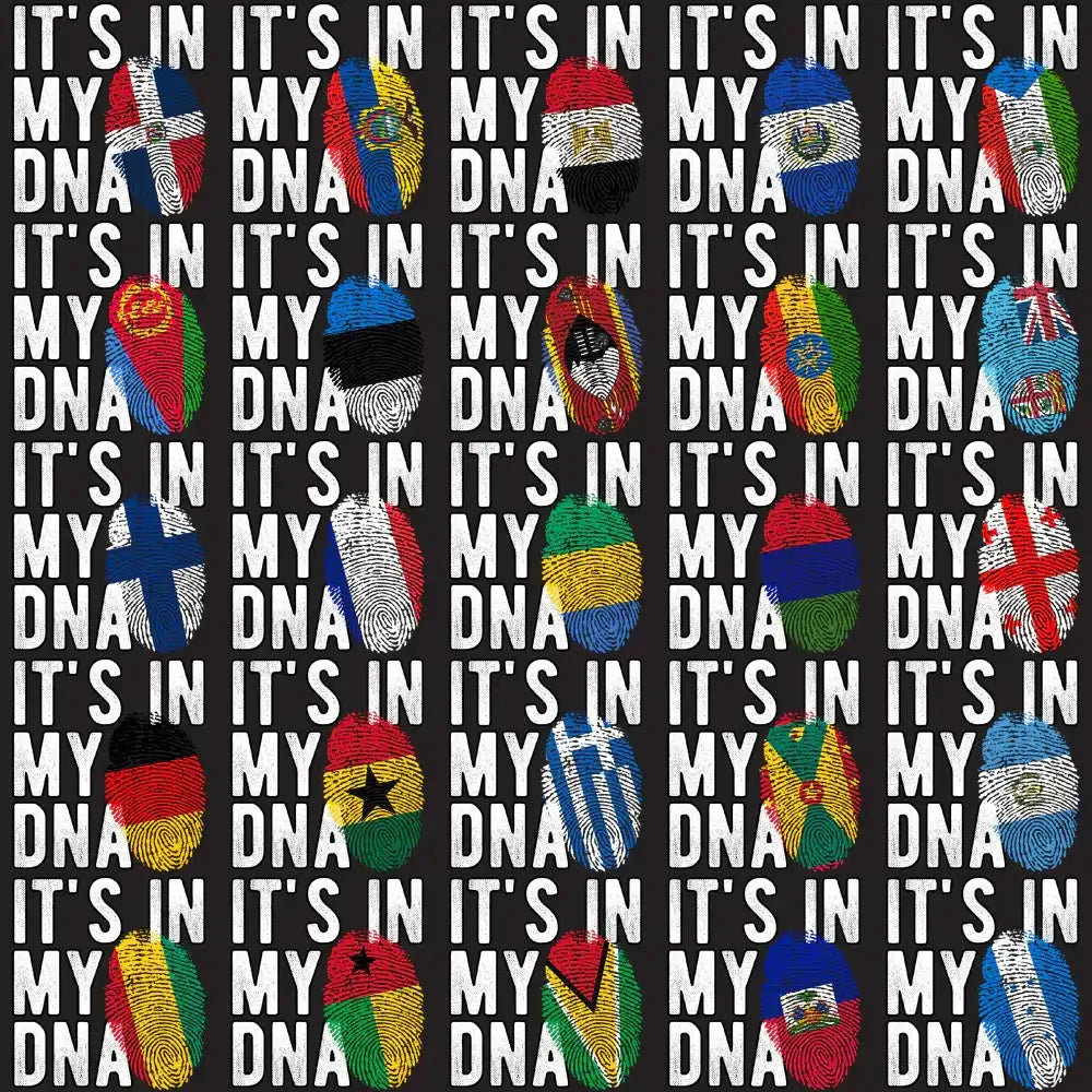 190 In My DNA Fingerprint Flags World Countries Designs Bundle PNG