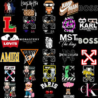 Load image into Gallery viewer, 190 Popular Brand Mix Mega Streetwear Designs Bundle PNG
