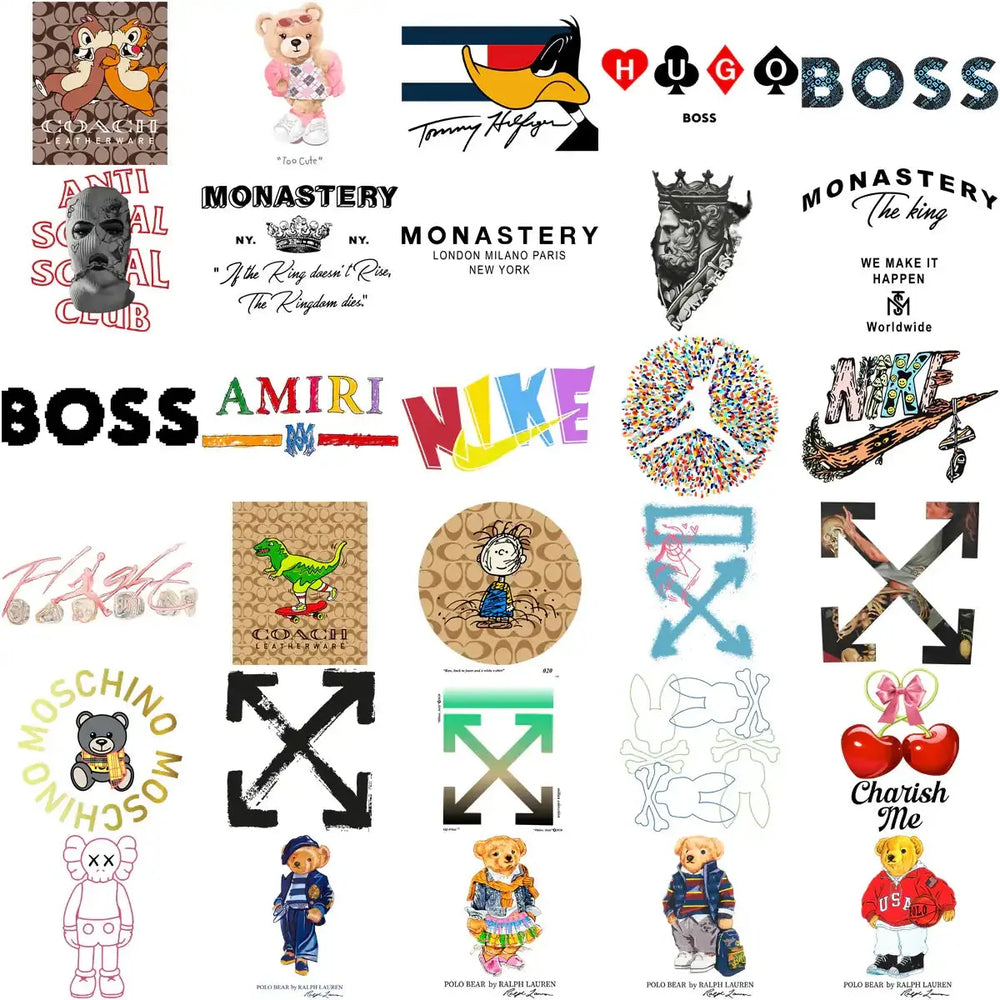 190 Popular Brand Mix Mega Streetwear Designs Bundle PNG