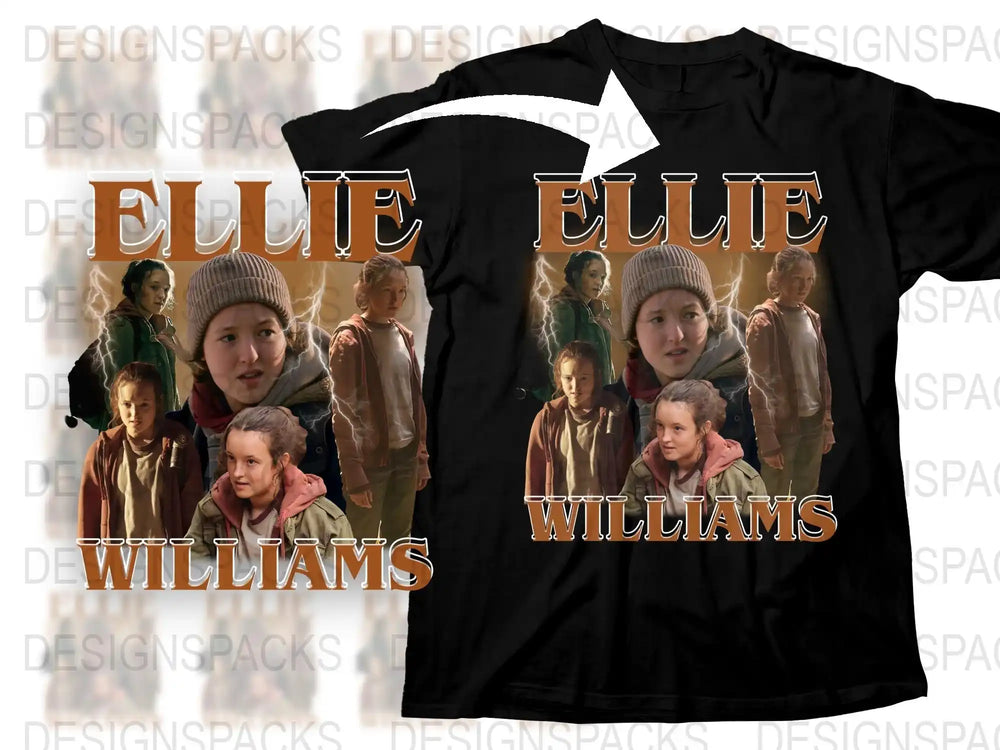 Ellie Williams Inspired Graphic Tee, Video Game Character Fan Art Shirt, Gaming Apparel Gift