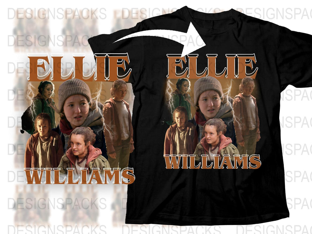 Ellie Williams Inspired Graphic Tee, Video Game Character Fan Art Shirt, Gaming Apparel Gift