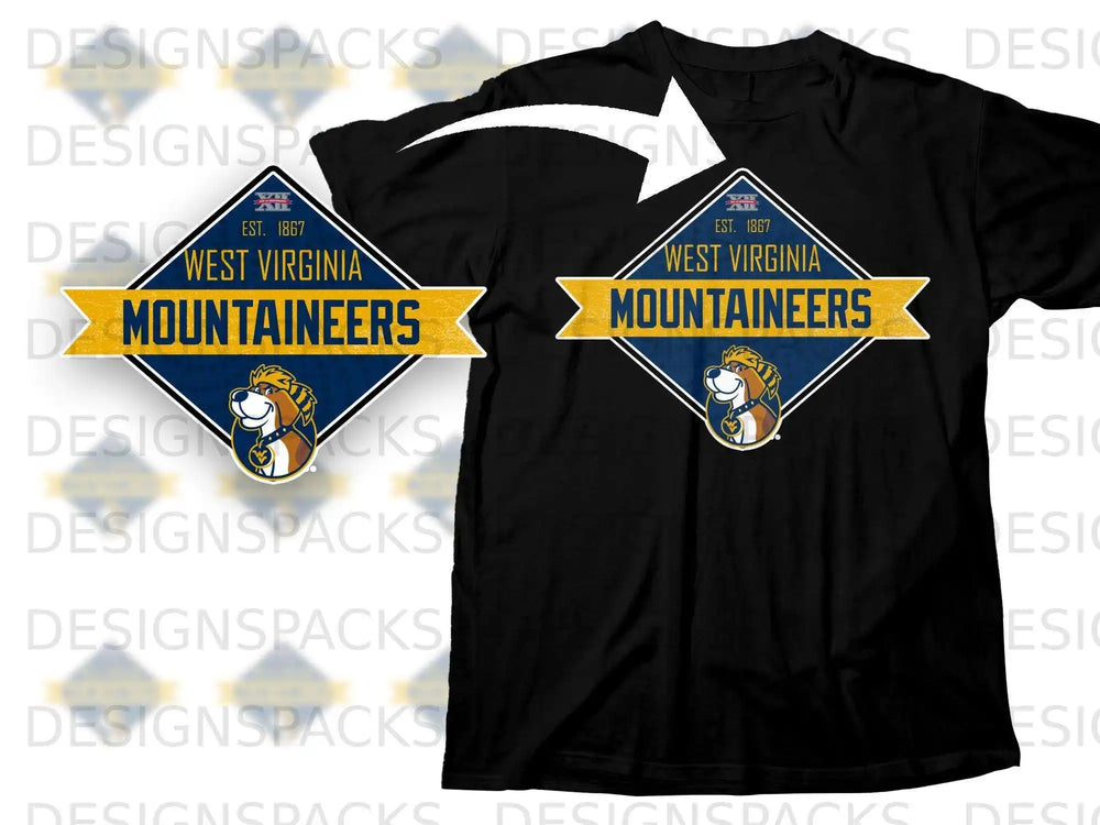 West Virginia Mountaineers Est. 1867 Graphic T-Shirt