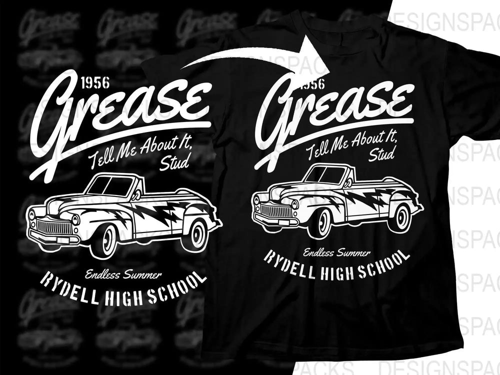 1956 Grease Tell Me About It Stud Png Digital Download