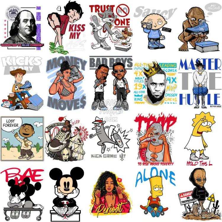 199 Streetwear Mixed Designs Bundle Png