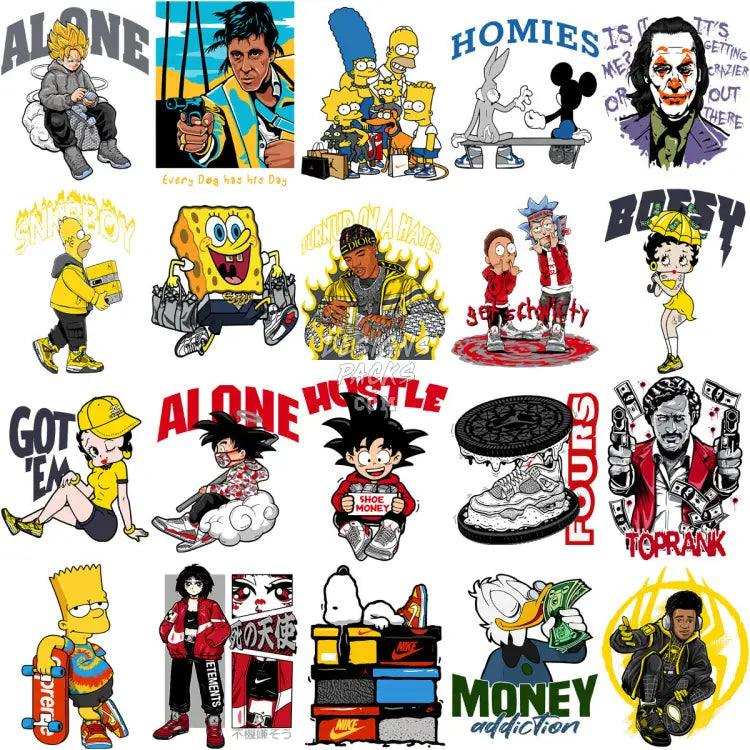 199 Streetwear Mixed Designs Bundle Png