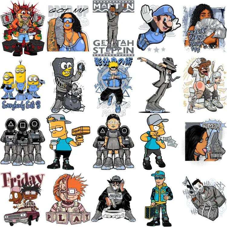 199 Streetwear Mixed Designs Bundle Png