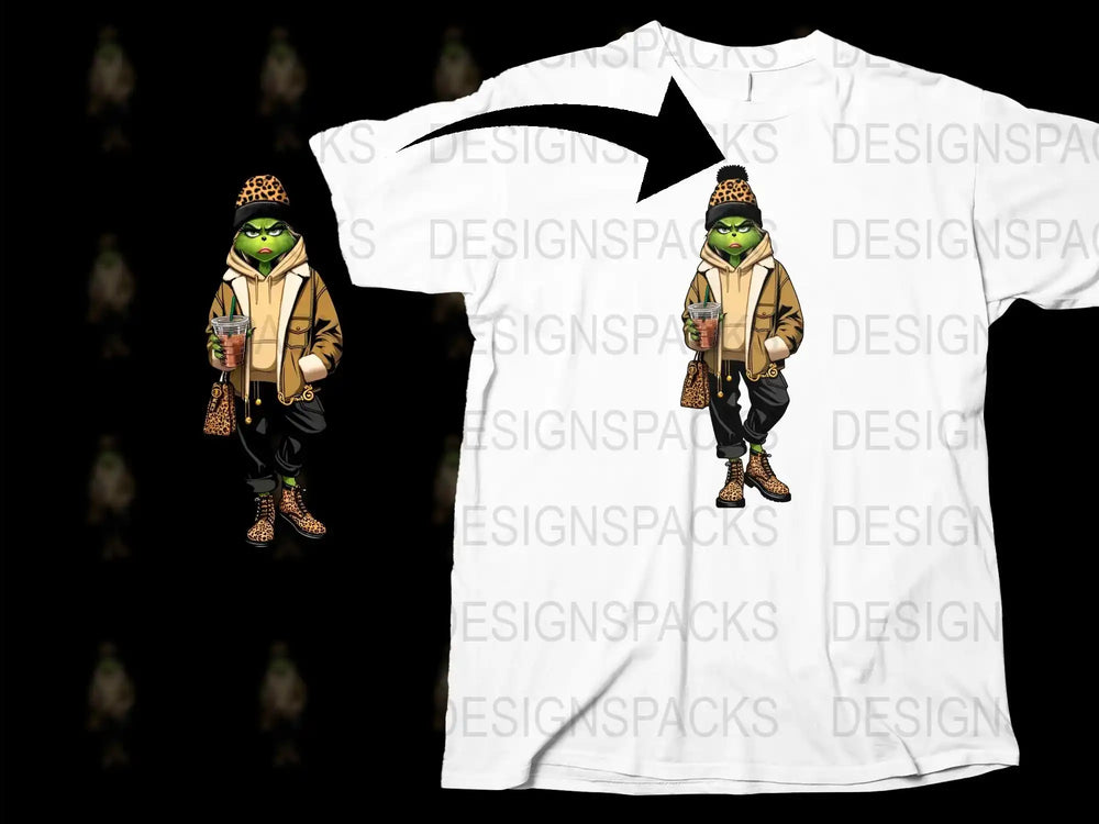 Funky Alien Drinking Coffee Graphic T-Shirt, Unique Extraterrestrial Design, Hipster Outer Space Casual Wear, Unisex Tee