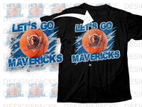 Load image into Gallery viewer, Let's Go Mavericks Basketball Fan T-shirt
