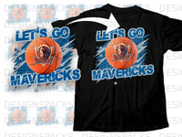 Load image into Gallery viewer, Let's Go Mavericks Basketball Fan T-shirt
