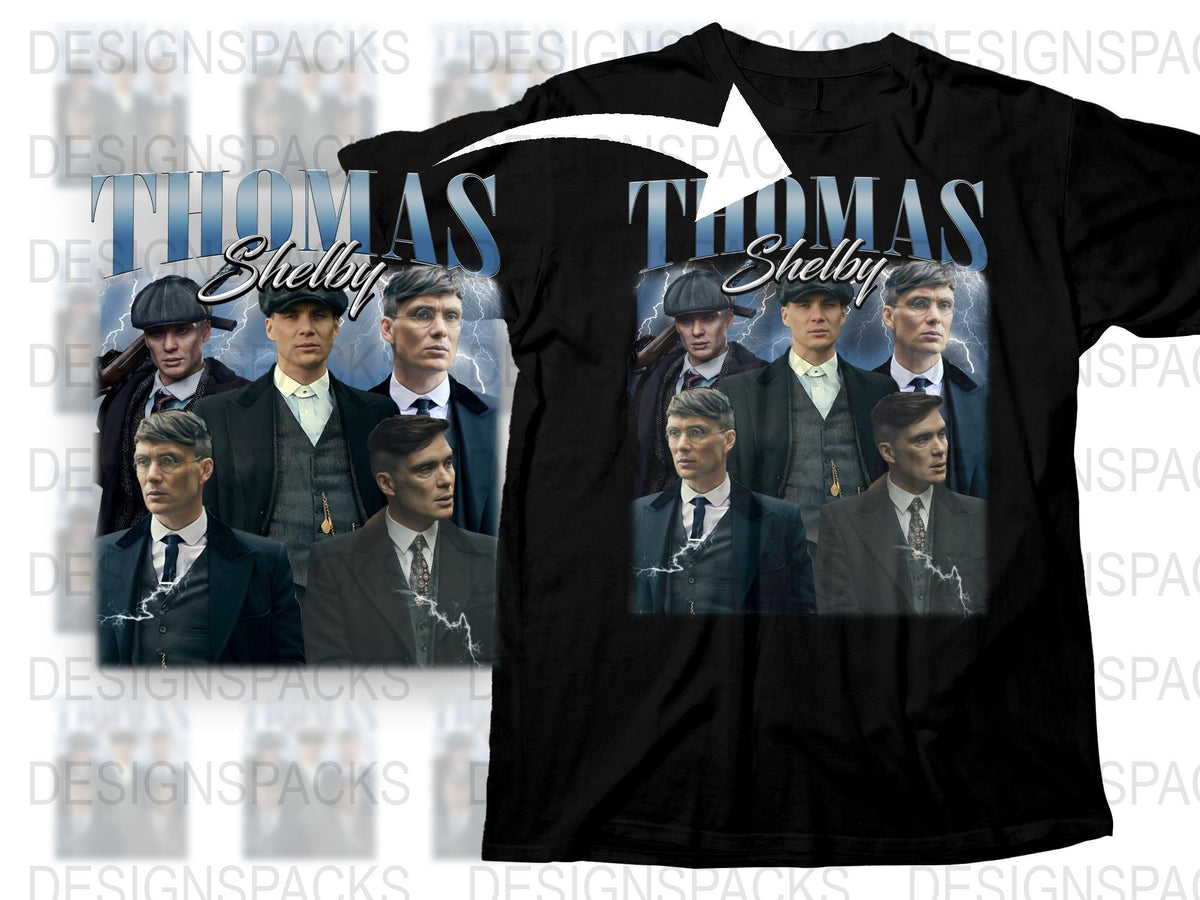 Peaky Blinders Inspired T-Shirt, Vintage Graphic Tee, Thomas Shelby Print, Fan Merchandise, Unique Gift for TV Series Fans