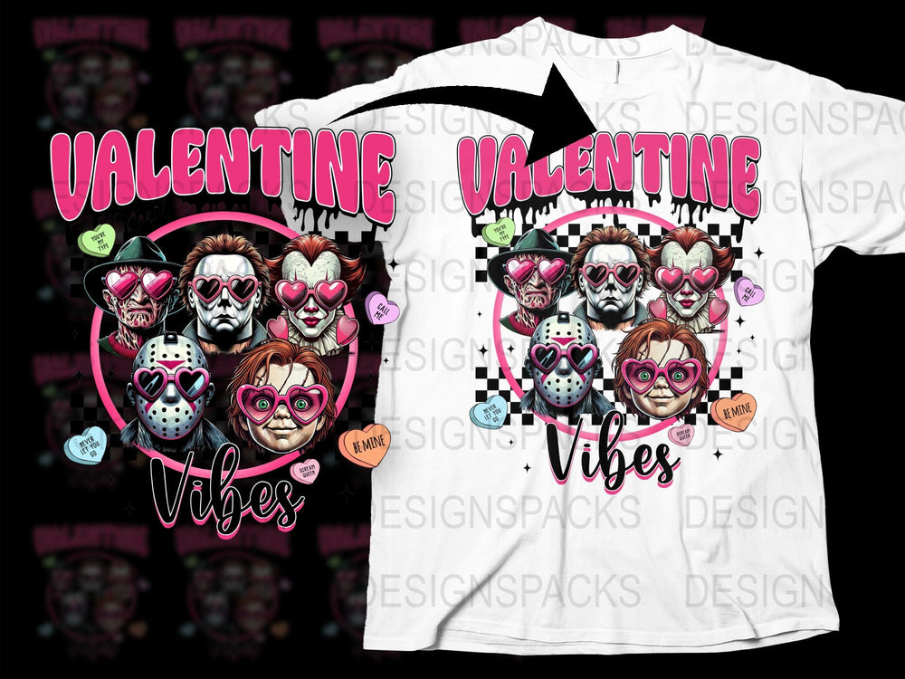 Valentine Vibes T-Shirt, Cool Heart Sunglasses Design, Unisex Graphic Tee, Trendy Love Shirt