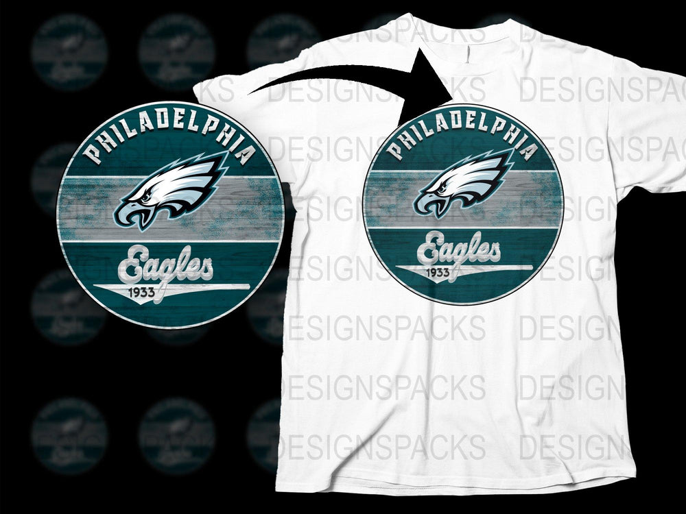 Philadelphia Eagles 1933 Vintage Logo T-Shirt, Retro Sports Fan Tee, NFL Football Team Merchandise