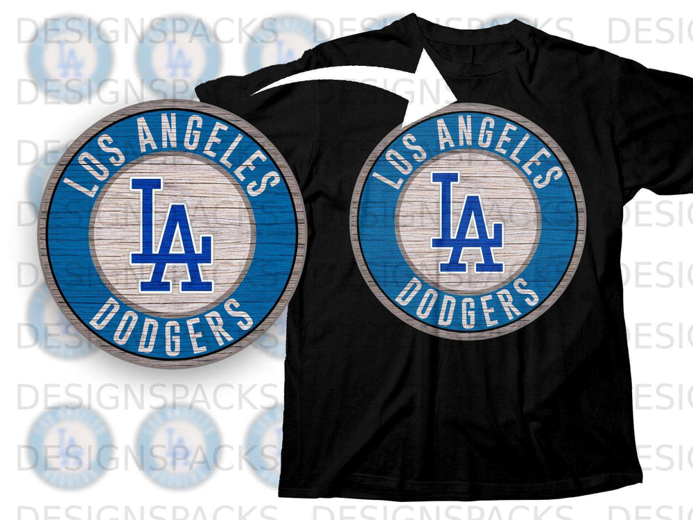 Los Angeles Dodgers LA Circle Logo Graphic T-Shirt