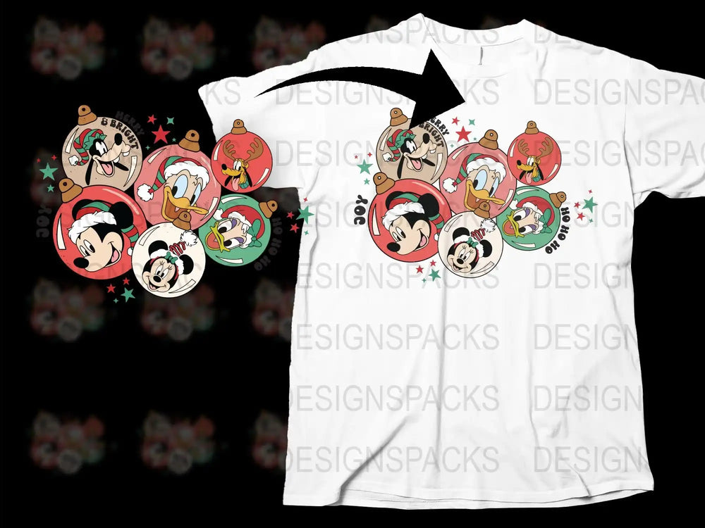 Santa Claus Cartoon Christmas T-Shirt, Festive Holiday Apparel for Kids and Adults, Colorful Graphic Tee