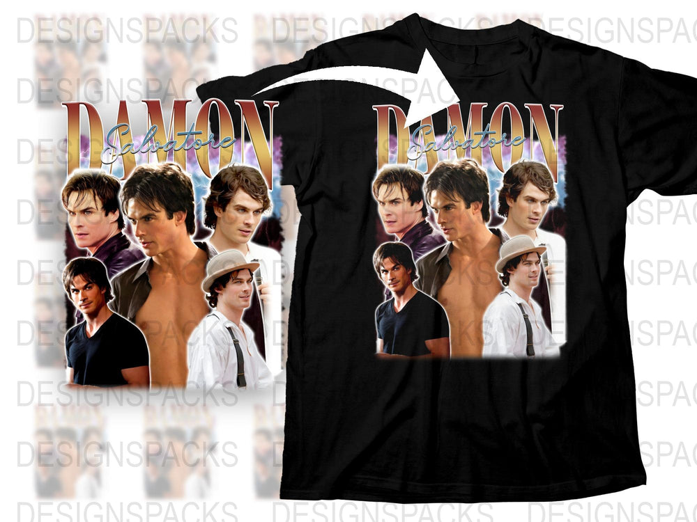 Vintage Graphic Tee Retro TV Show Collage Shirt, Black Cotton T-Shirt, Unisex Fashion Top