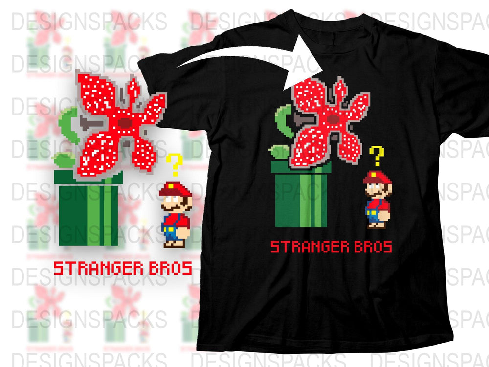 Retro Video Game Inspired T-Shirt, Pixel Art Mario, Geeky Gamer Gift, Fun 8-Bit Graphic Tee