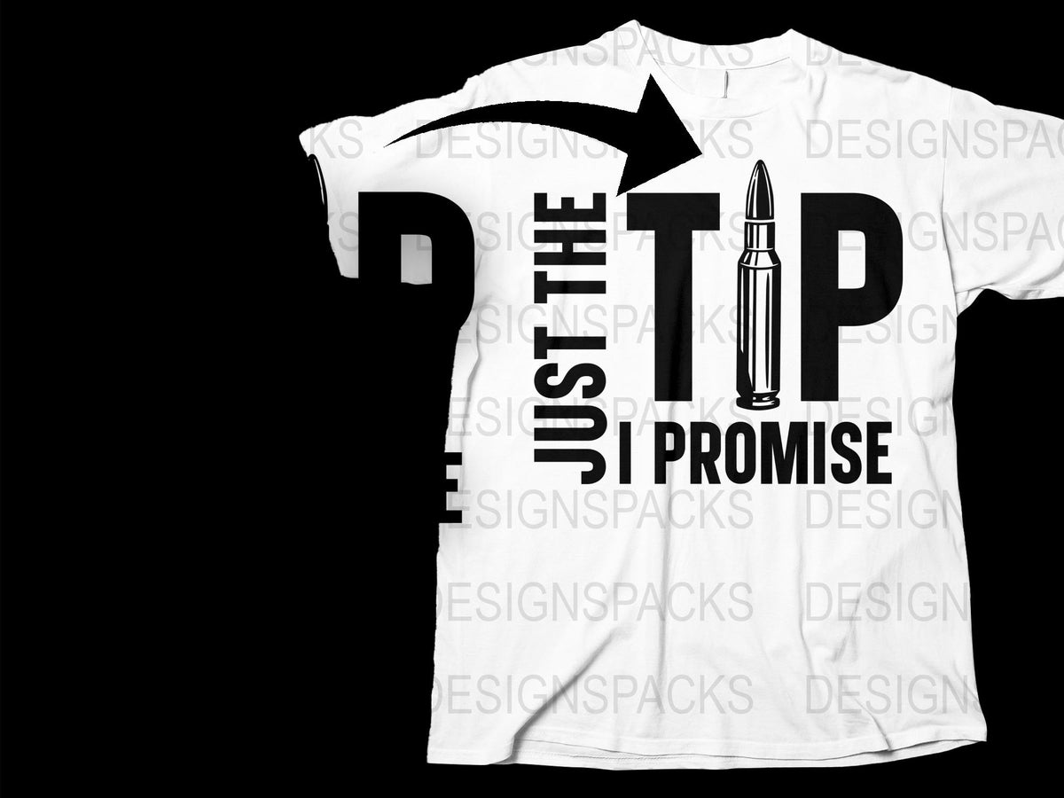 Men's White Graphic T-Shirt with Bullet Design, Funny Quote Tee, Casual Streetwear, Trendy Typography Top, Unique Gift Idea